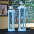 Umweltfreundliche Wasser-Glasflasche, Sport-Silikon-Flasche